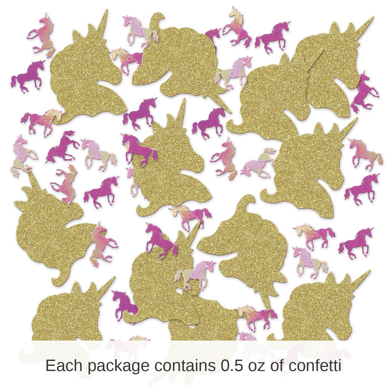 24 Pack Bulk Unicorn Deluxe Party Sparkle Confetti 0.5 oz per Pkg
