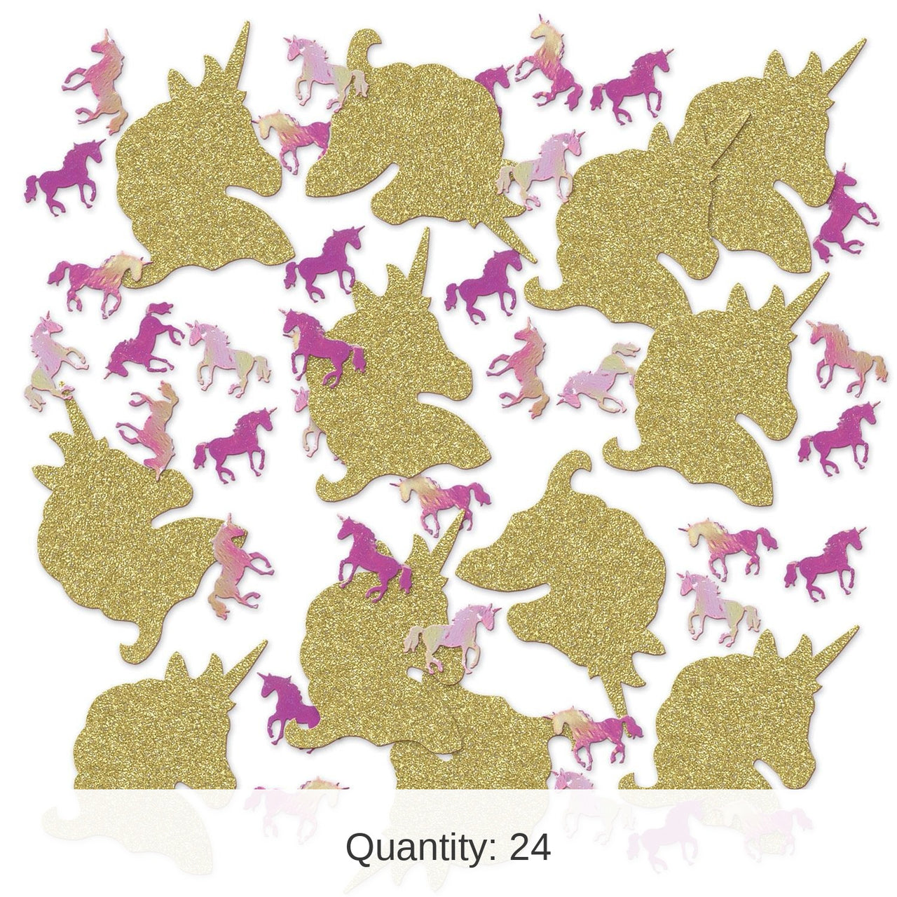 24 Pack Bulk Unicorn Deluxe Party Sparkle Confetti 0.5 oz per Pkg