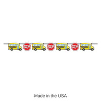12 Pack Bulk School Bus Party Streamer