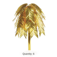 6 Pack Bulk Metallic Cascade Party Centerpiece - gold