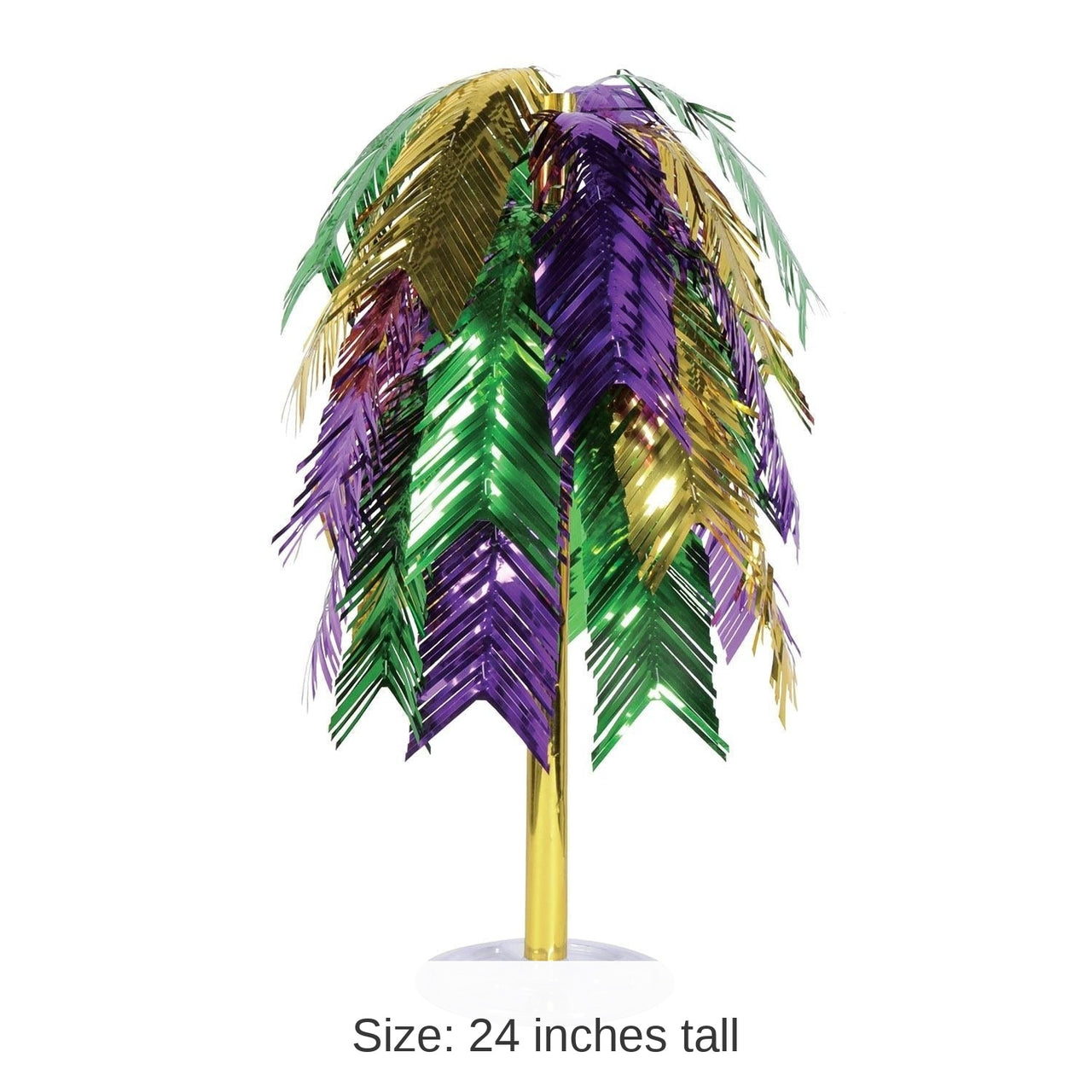 6 Pack Bulk Mardi Gras Metallic Cascade Centerpiece