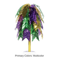 6 Pack Bulk Mardi Gras Metallic Cascade Centerpiece
