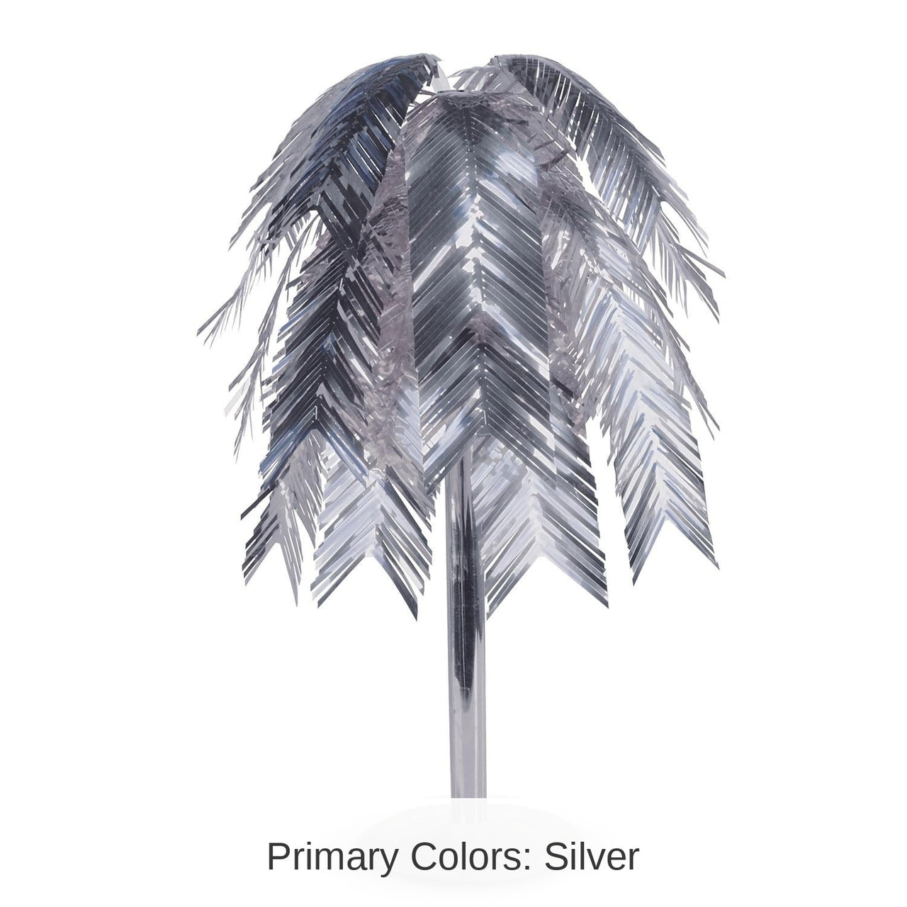 6 Pack Bulk Metallic Cascade Party Centerpiece - silver