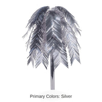 6 Pack Bulk Metallic Cascade Party Centerpiece - silver