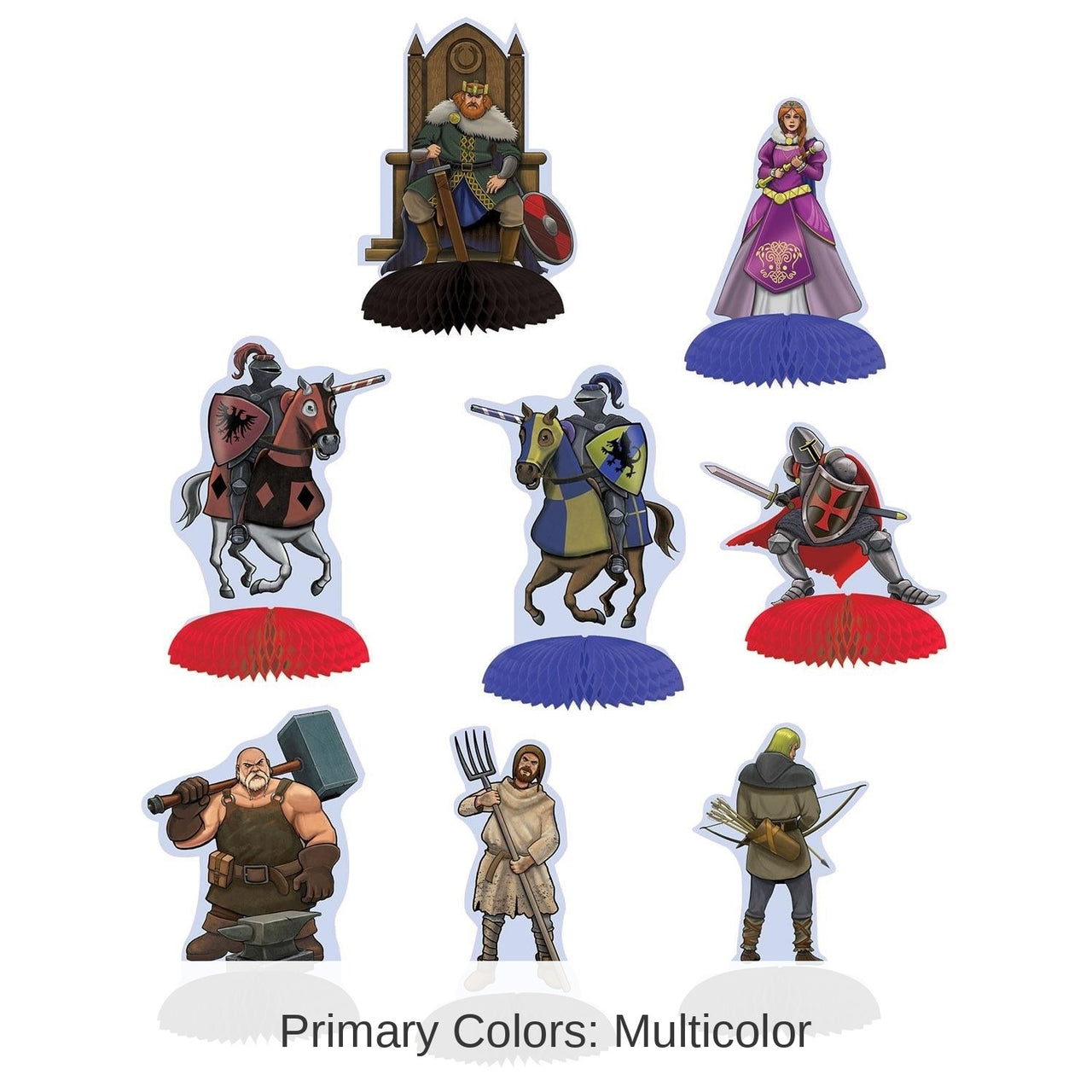 96 Pack Bulk Medieval Mini Party Centerpieces