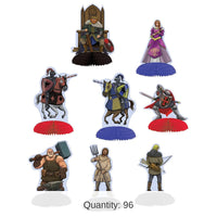 96 Pack Bulk Medieval Mini Party Centerpieces