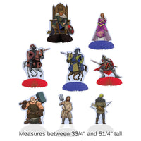 96 Pack Bulk Medieval Mini Party Centerpieces