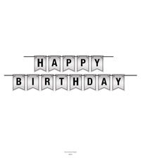 12 Pack Bulk Foil Happy Birthday Party Streamer