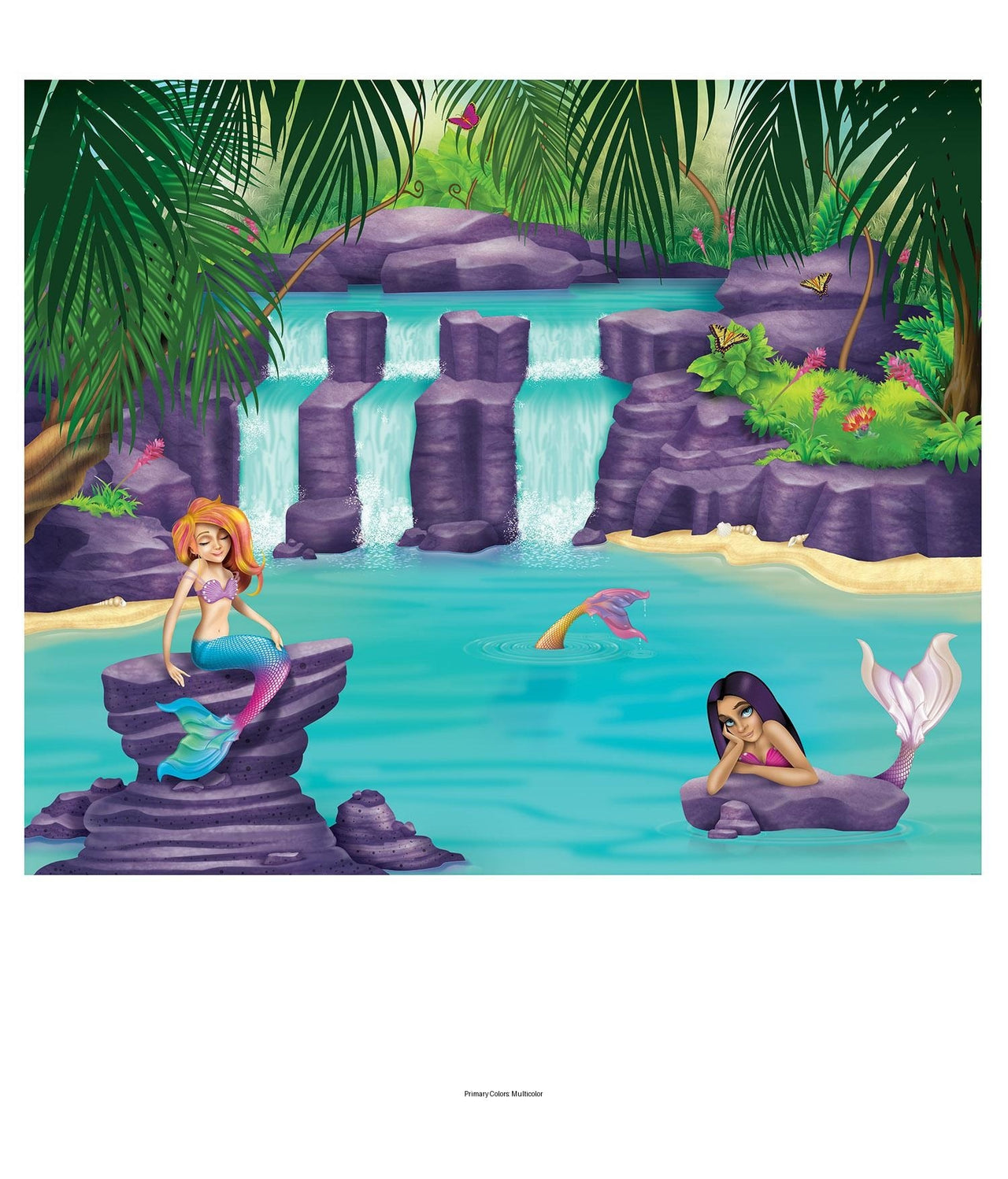 6 Pack Bulk Mermaid Lagoon Party Insta-Mural