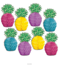 96 Pack Bulk Luau Party Pineapple Mini Centerpieces
