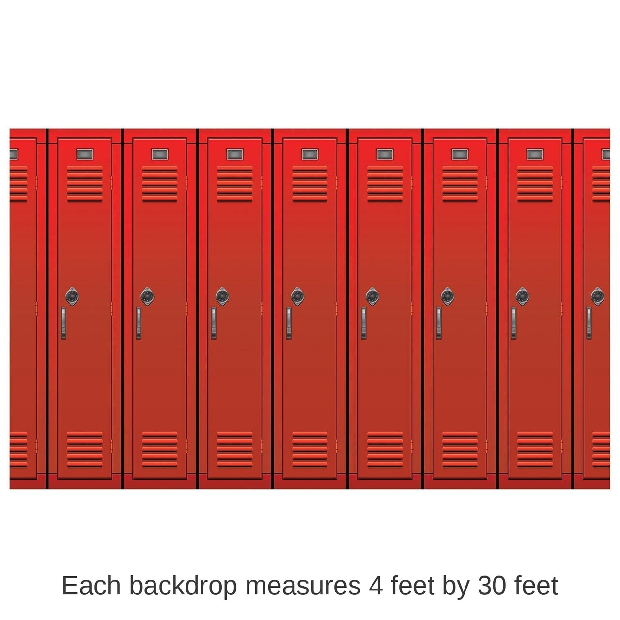 6 Pack Bulk Lockers Party Backdrop