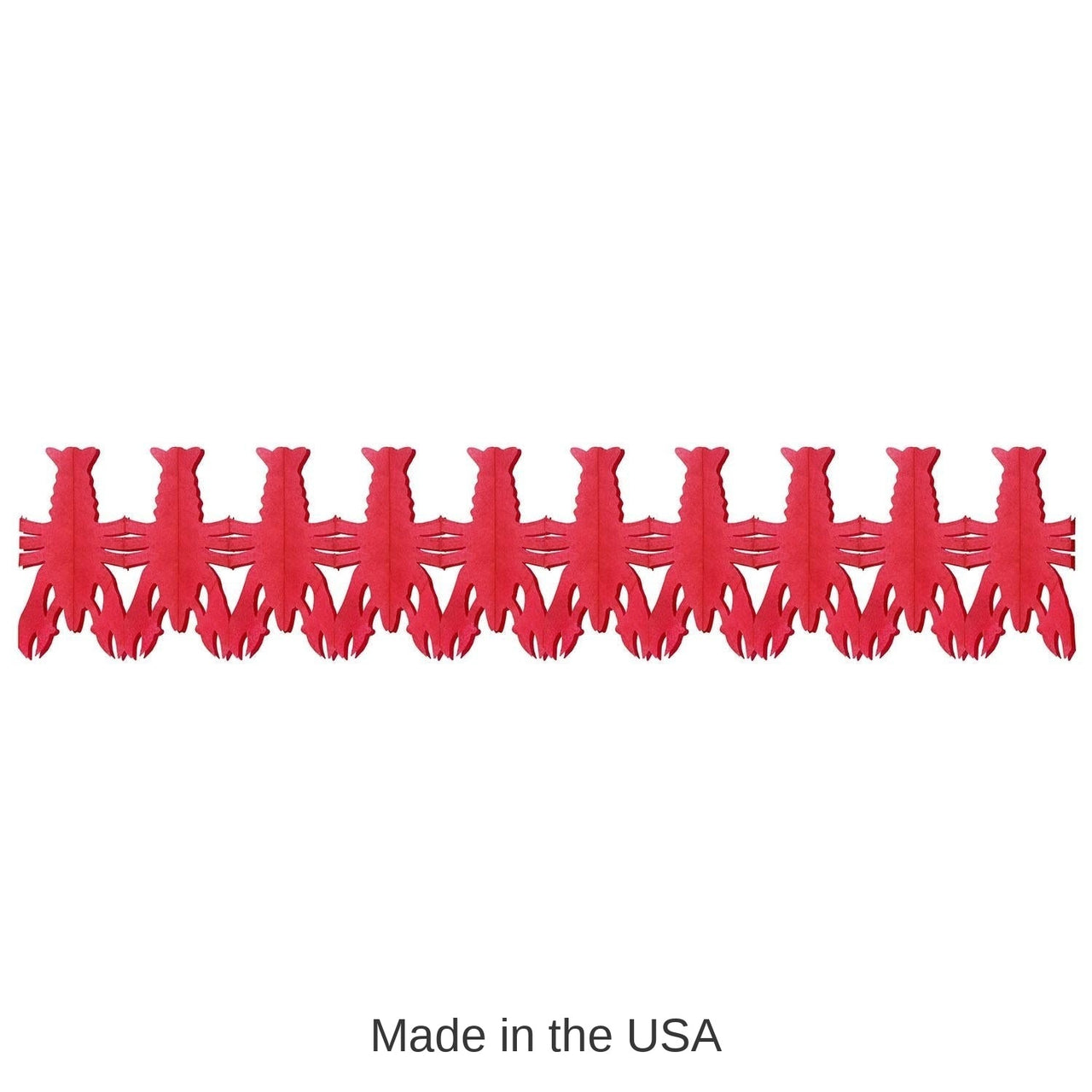 12 Pack Bulk Mardi Gras Crawfish Garland
