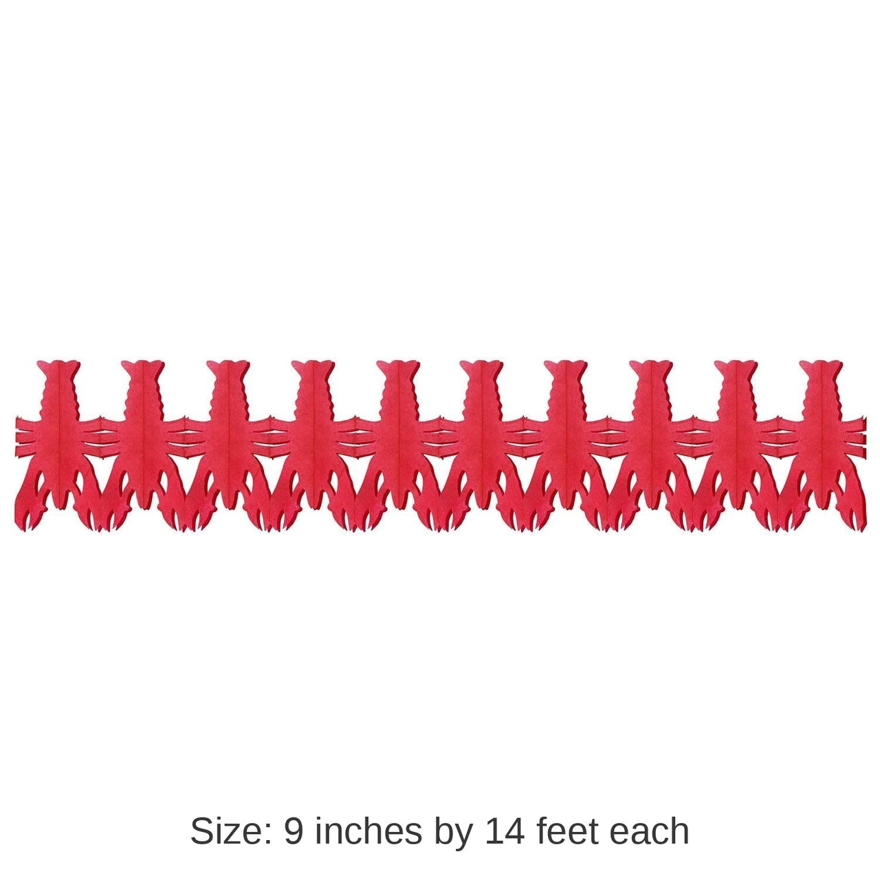 12 Pack Bulk Mardi Gras Crawfish Garland