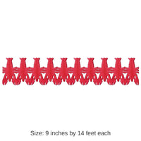 12 Pack Bulk Mardi Gras Crawfish Garland