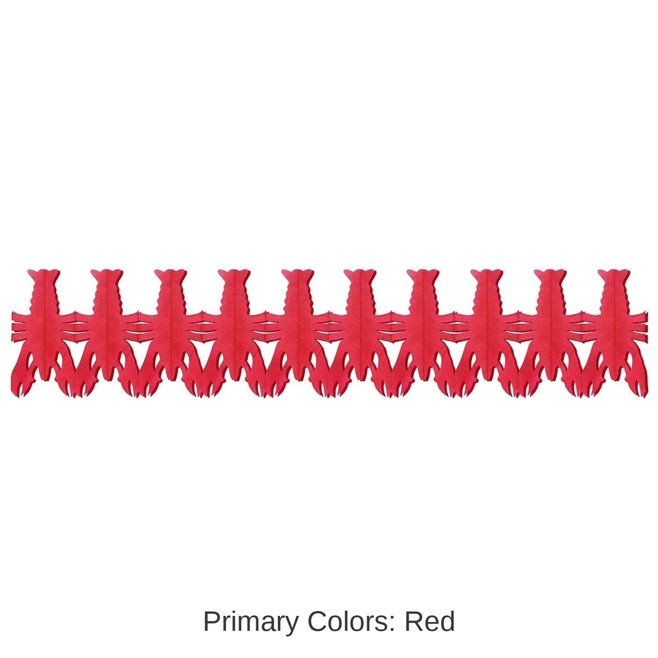 12 Pack Bulk Mardi Gras Crawfish Garland