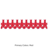 12 Pack Bulk Mardi Gras Crawfish Garland