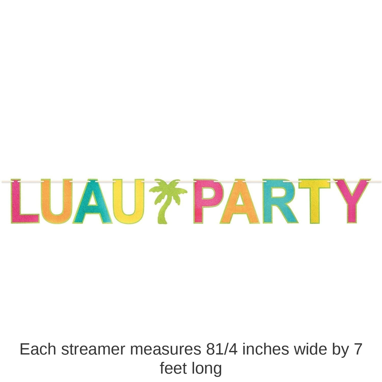12 Pack Bulk Luau Party Streamer