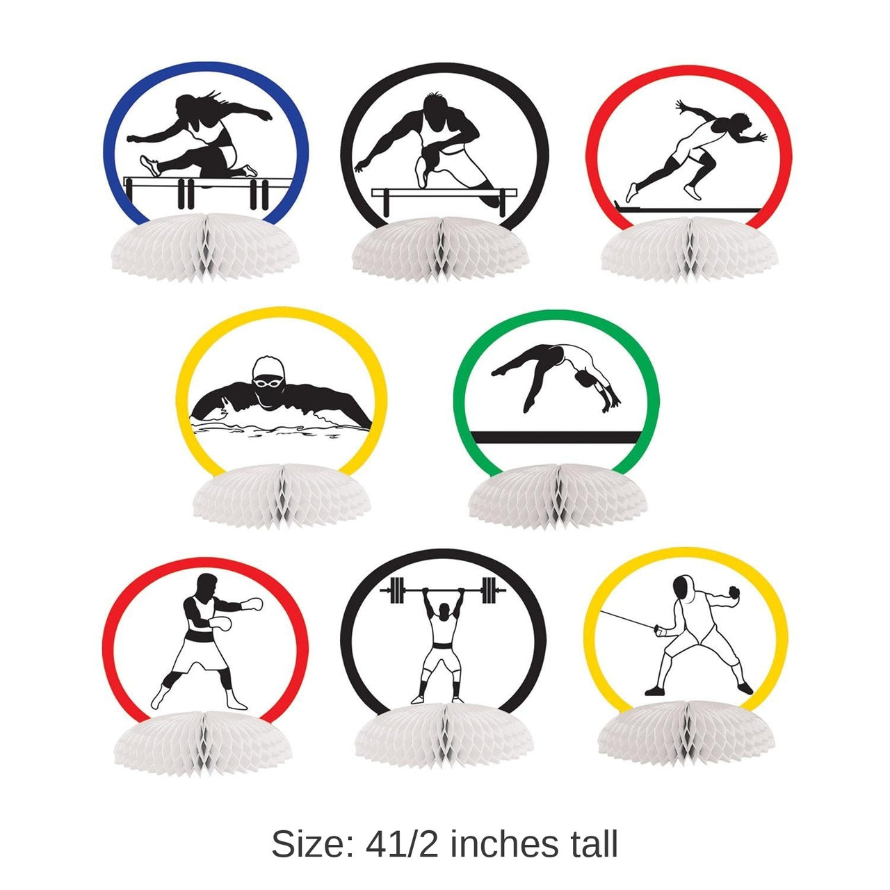 96 Pack Bulk Summer Sports Party Mini Centerpieces