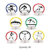 96 Pack Bulk Summer Sports Party Mini Centerpieces