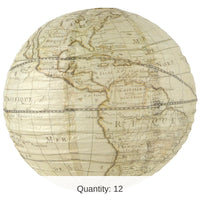 12 Pack Bulk Around The World Party Paper Lantern