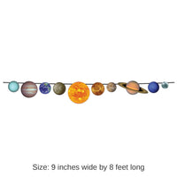 12 Pack Bulk Solar System Party Streamer