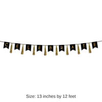 12 Pack Bulk Celebrate Tassel Party Streamer