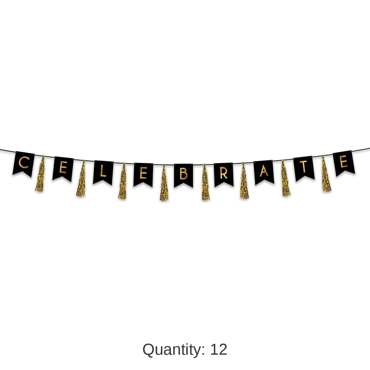12 Pack Bulk Celebrate Tassel Party Streamer