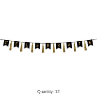 12 Pack Bulk Celebrate Tassel Party Streamer