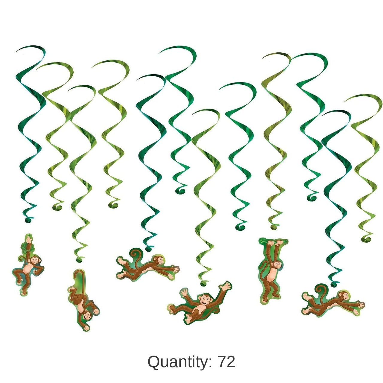 72 Pack Bulk Monkey Party Whirls