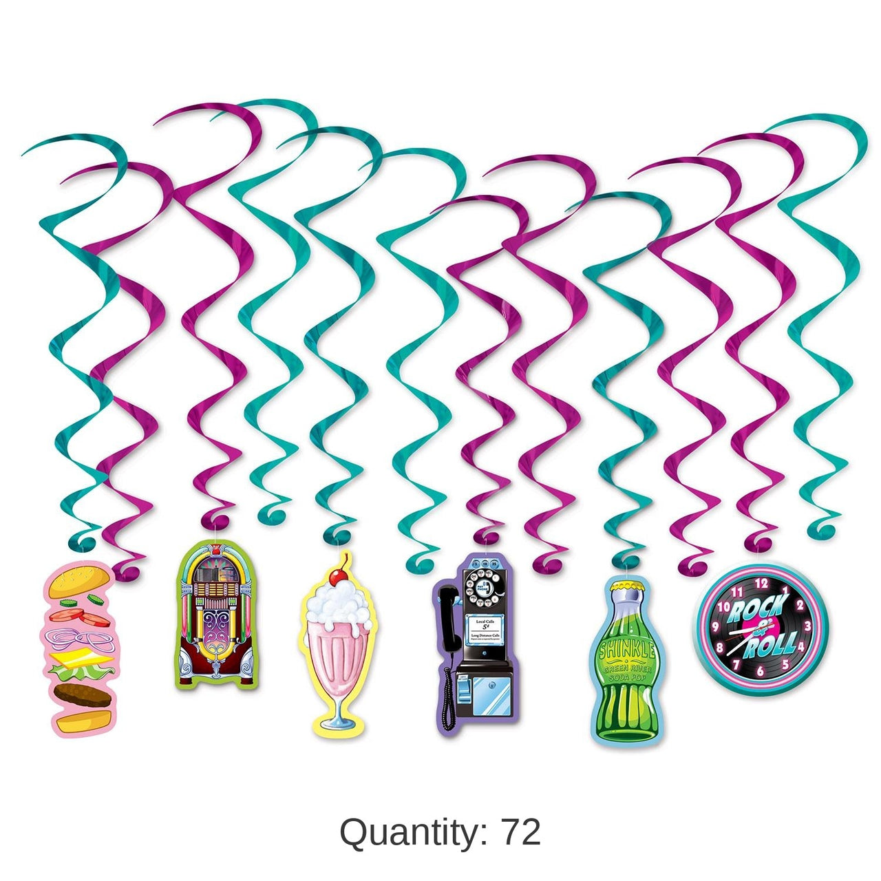 72 Pack Bulk Soda Shop Party Whirls