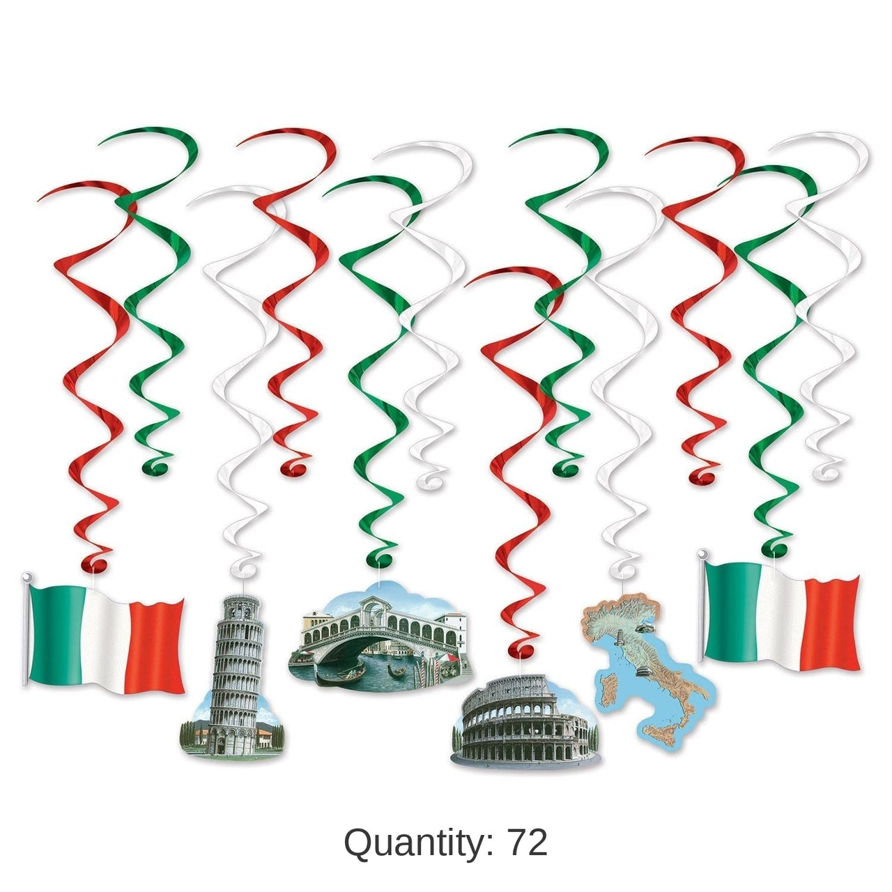 72 Pack Bulk Italian Party Whirls