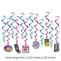 72 Pack Bulk I Love The 90's Party Whirls