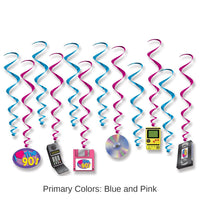 72 Pack Bulk I Love The 90's Party Whirls