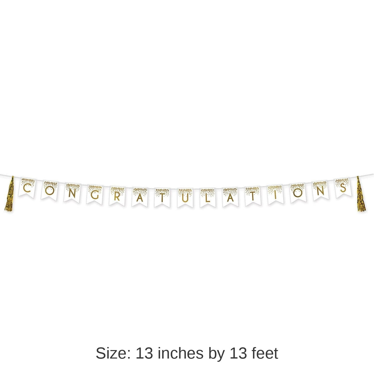 12 Pack Bulk Congratulations Party Tassel Streamer