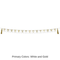 12 Pack Bulk Congratulations Party Tassel Streamer
