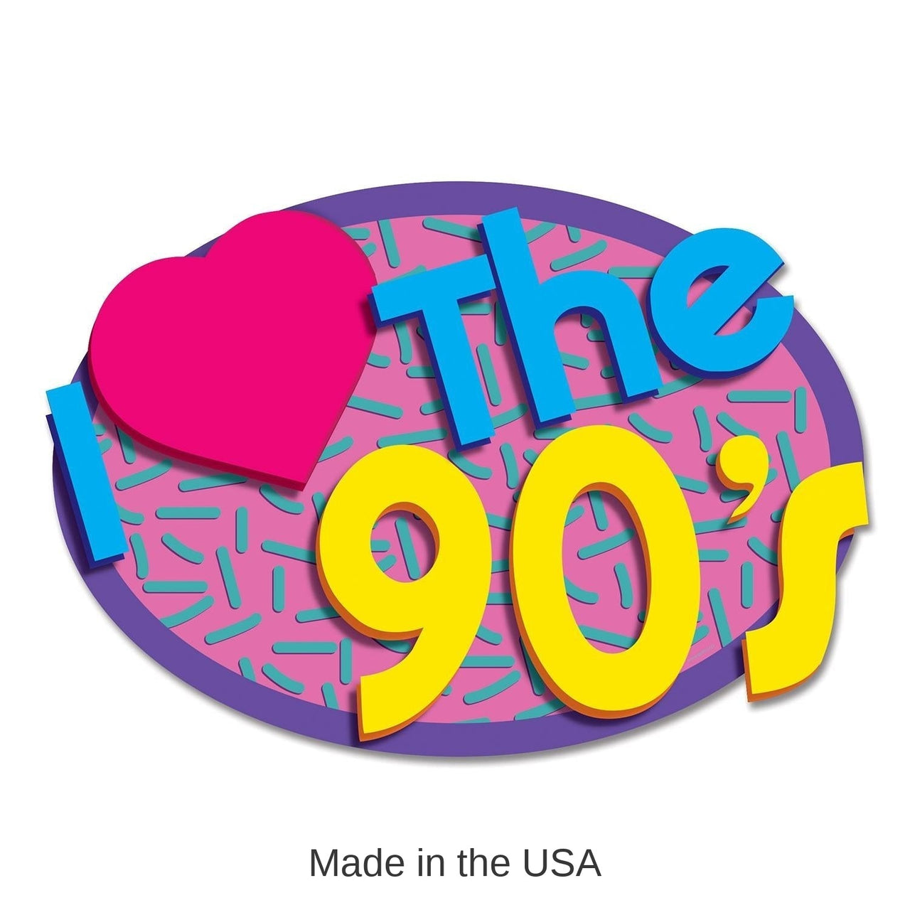 24 Pack Bulk I Love The 90's Party Cutouts