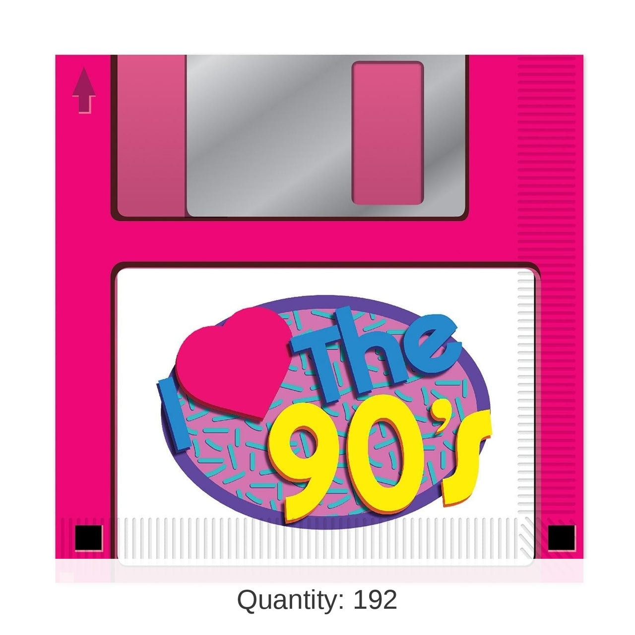 192 Pack Bulk 90's Floppy Disk Party Luncheon Napkins
