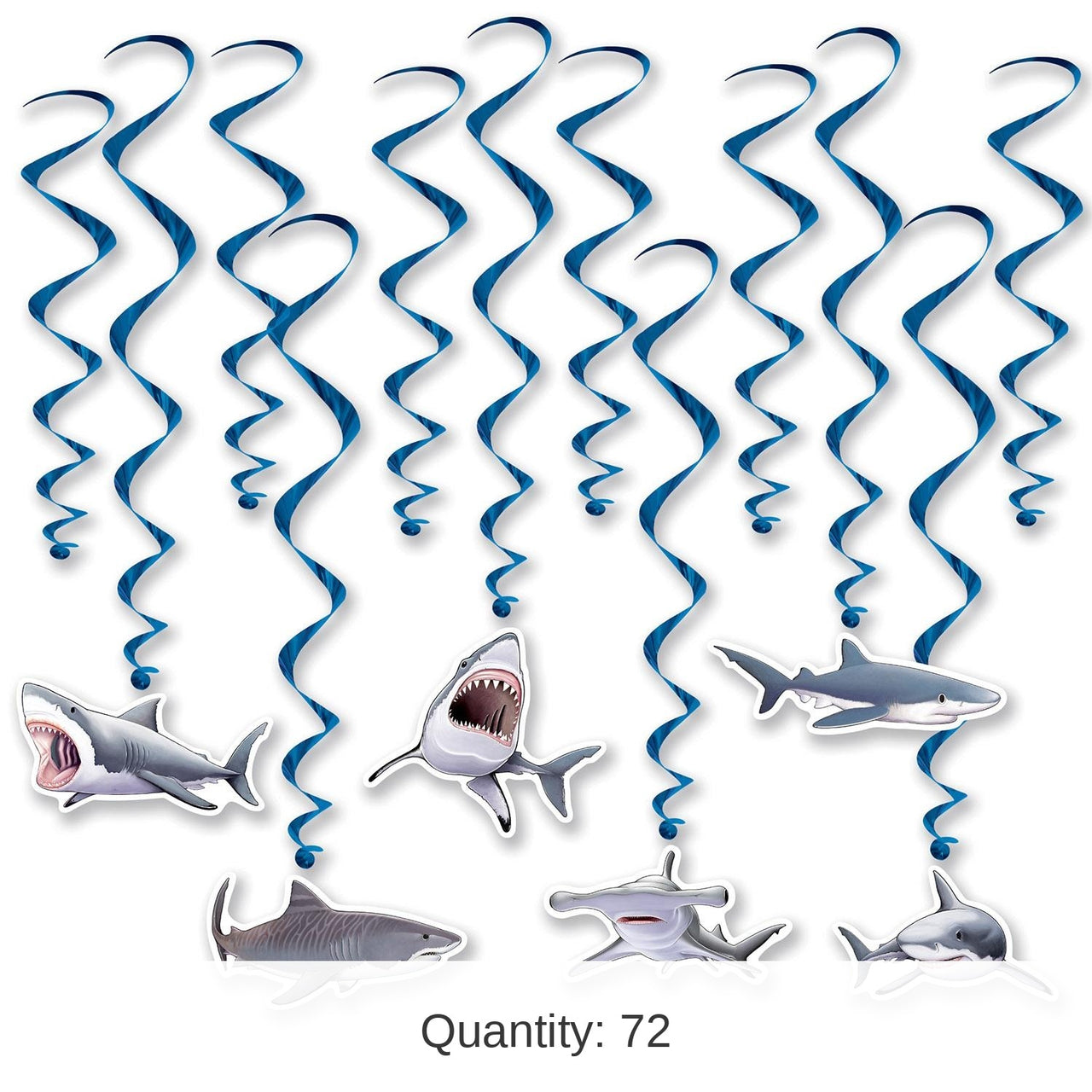 72 Pack Bulk Shark Party Whirls