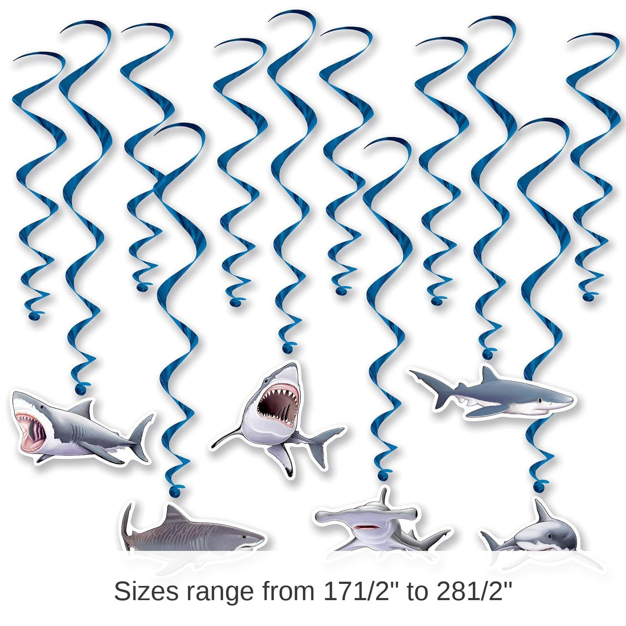 72 Pack Bulk Shark Party Whirls