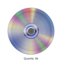 96 Pack Bulk 90's CD Party Paper Plates 9 inch
