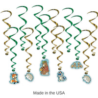 72 Pack Bulk Christmas Woodland Friends Whirls