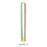 72 Pack Bulk Neon Party Bead Necklaces