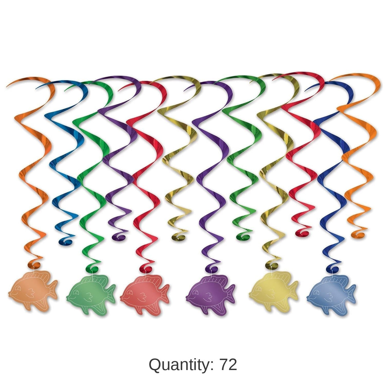 72 Pack Bulk Fish Party Whirls