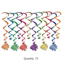 72 Pack Bulk Fish Party Whirls