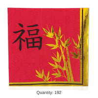 192 Pack Bulk Asian Party Luncheon Napkins