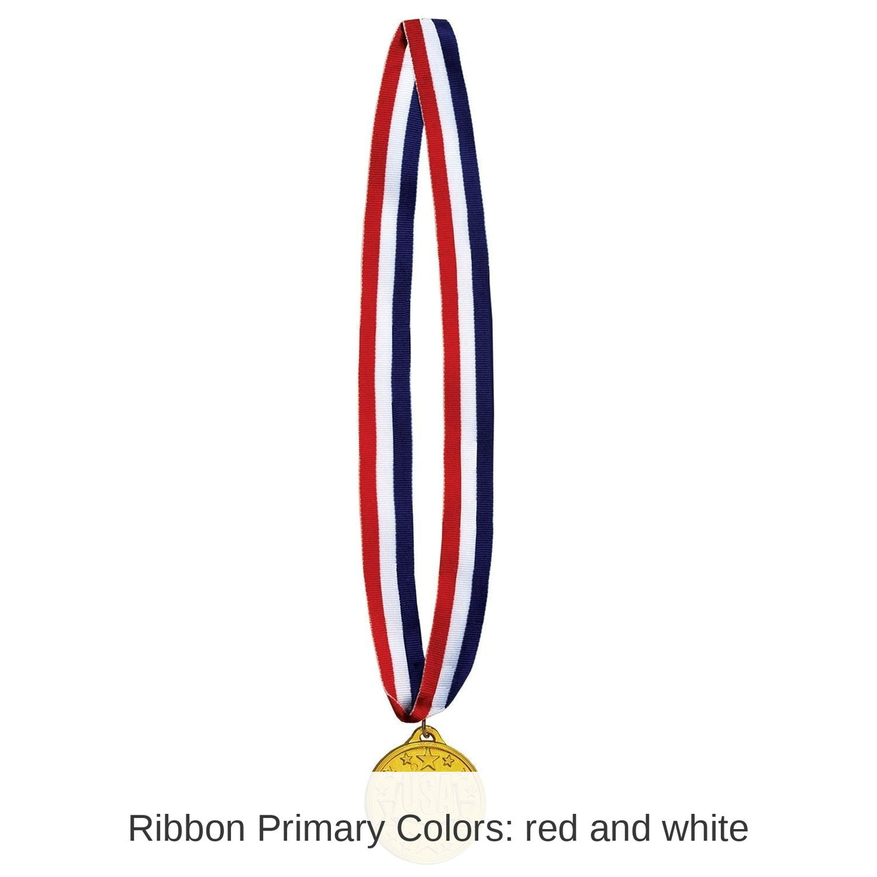 12 Pack Bulk USA Medal with Ribbon