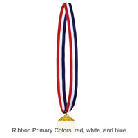 12 Pack Bulk Champion Medal with Ribbon