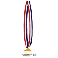 12 Pack Bulk Champion Medal with Ribbon