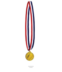 12 Pack Bulk Football Medal with Ribbon