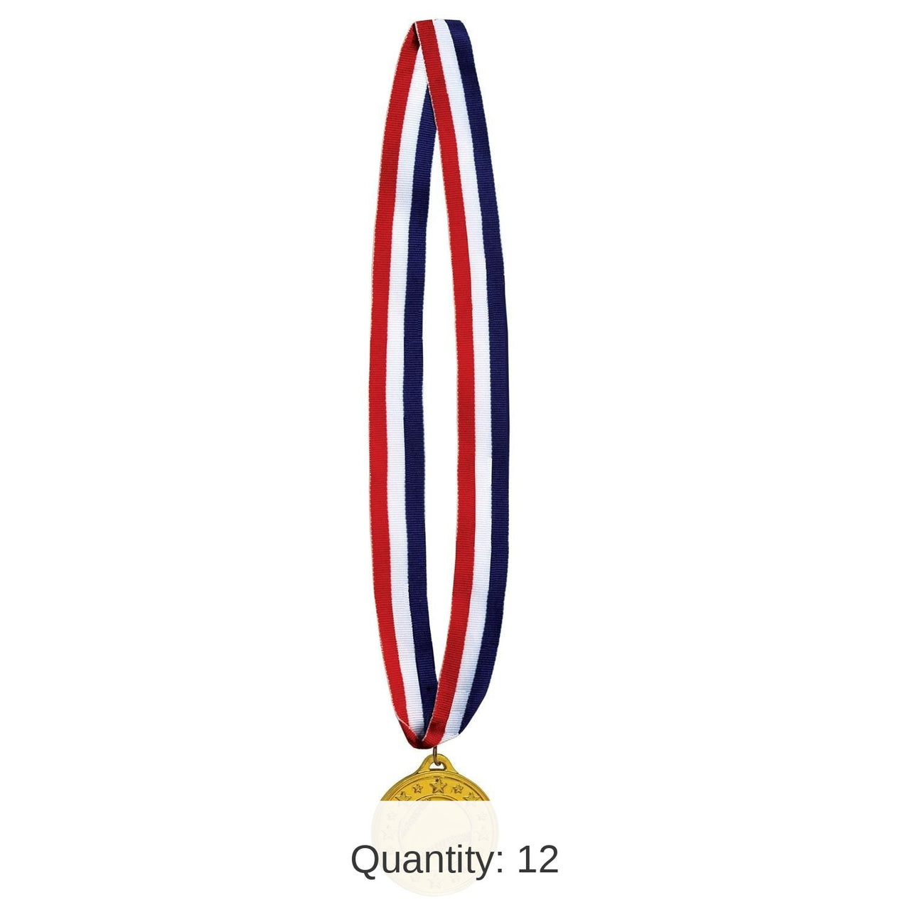 12 Pack Bulk Baseball Medal with Ribbon